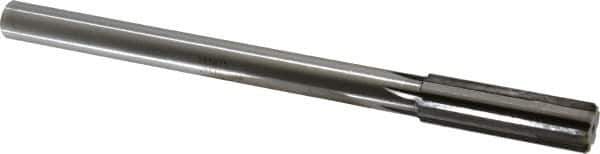 Made in USA - 3/4" Carbide-Tipped 6 Flute Chucking Reamer - Straight Flute, 5/8" Straight Shank, 2-1/2" Flute Length, 9-1/2" OAL - Eagle Tool & Supply