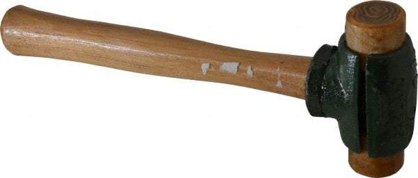 Garland - 1-1/2 Lb Head Rawhide Hammer - 11" OAL, 11" Long Wood Handle - Eagle Tool & Supply