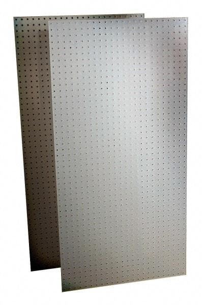 Triton - 48" Wide x 24" High Storage Peg Board - 2 Panels, Polypropylene, White - Eagle Tool & Supply