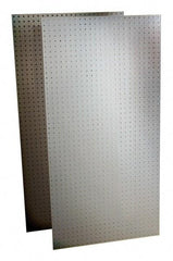 Triton - 48" Wide x 24" High Storage Peg Board - 2 Panels, Polypropylene, White - Eagle Tool & Supply