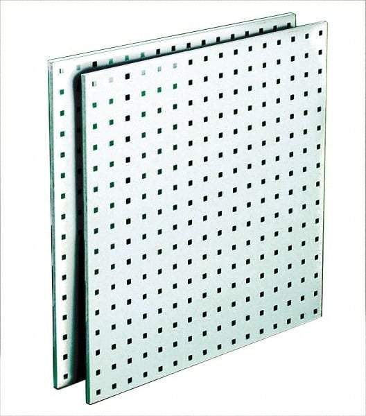 Triton - 24" Wide x 24" High Storage Peg Board - 2 Panels, Steel, White - Eagle Tool & Supply