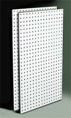 Triton - 24" Wide x 42-1/2" High Storage Peg Board - 2 Panels, Steel, White - Eagle Tool & Supply