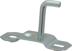 Triton - 3/16" Diam, 1" Long Single Angled End Pegboard Hook - 1-1/4" Projection, 90° Bend, 5/8" Bend Length, Steel - Eagle Tool & Supply