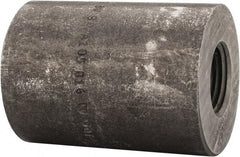 Made in USA - Size 1 x 1/2", Class 3,000, Forged Carbon Steel Black Pipe Reducing Coupling - 3,000 psi, Threaded End Connection - Eagle Tool & Supply
