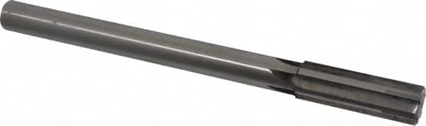 Made in USA - 0.874" Carbide-Tipped 6 Flute Chucking Reamer - Eagle Tool & Supply