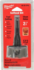 Milwaukee Tool - 2-1/4", 7/16" Hex Shank, Bright Finish, Cobalt Self Feed Drill Bit - Eagle Tool & Supply