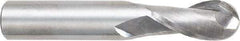 OSG - 1/2" Diam, 1" LOC, 2 Flute Solid Carbide Ball End Mill - Uncoated, Single End, 3" OAL, 1/2" Shank Diam, Spiral Flute - Eagle Tool & Supply