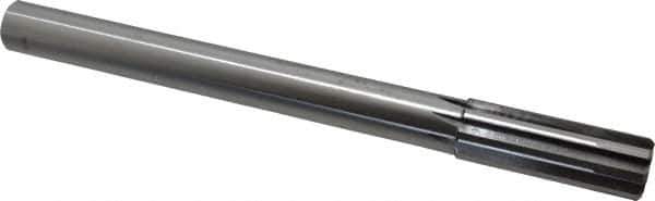 Made in USA - 1" Carbide-Tipped 8 Flute Chucking Reamer - Straight Flute, 7/8" Straight Shank, 2-3/4" Flute Length, 10-1/2" OAL - Eagle Tool & Supply