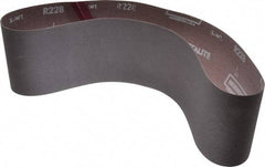 Norton - 4" Wide x 36" OAL, 240 Grit, Aluminum Oxide Abrasive Belt - Aluminum Oxide, Very Fine, Coated, Series R228 - Eagle Tool & Supply