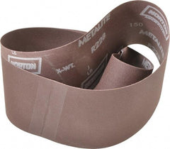 Norton - 4" Wide x 54" OAL, 150 Grit, Aluminum Oxide Abrasive Belt - Aluminum Oxide, Very Fine, Coated, Series R228 - Eagle Tool & Supply