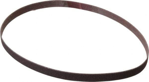 Norton - 1/4" Wide x 12" OAL, 120 Grit, Aluminum Oxide Abrasive Belt - Aluminum Oxide, Fine, Coated, Series R228 - Eagle Tool & Supply