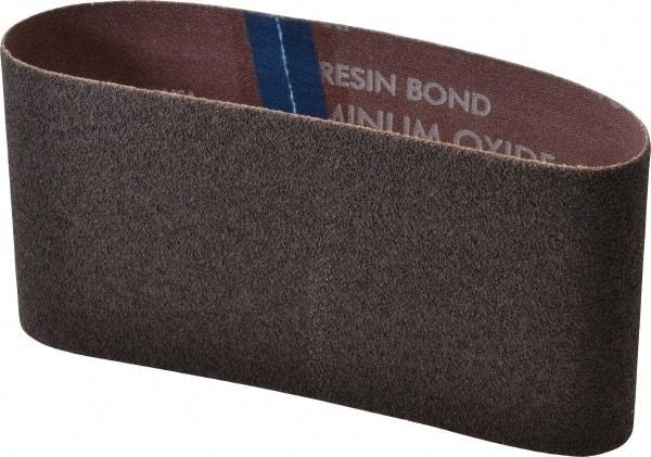 Norton - 3-1/2" Wide x 15-1/2" OAL, 40 Grit, Aluminum Oxide Abrasive Belt - Aluminum Oxide, Coarse, Coated, Series R228 - Eagle Tool & Supply