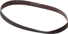 Norton - 1/2" Wide x 18" OAL, 320 Grit, Aluminum Oxide Abrasive Belt - Aluminum Oxide, Extra Fine, Coated, Series R228 - Eagle Tool & Supply