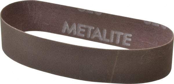 Norton - 1" Wide x 12" OAL, 320 Grit, Aluminum Oxide Abrasive Belt - Aluminum Oxide, Extra Fine, Coated, Series R228 - Eagle Tool & Supply