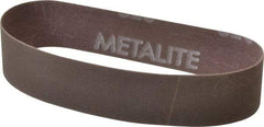 Norton - 1" Wide x 12" OAL, 320 Grit, Aluminum Oxide Abrasive Belt - Aluminum Oxide, Extra Fine, Coated, Series R228 - Eagle Tool & Supply