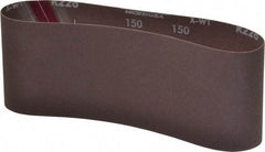 Norton - 4" Wide x 24" OAL, 150 Grit, Aluminum Oxide Abrasive Belt - Aluminum Oxide, Very Fine, Coated, Series R228 - Eagle Tool & Supply