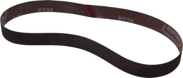 Norton - 1" Wide x 30" OAL, 320 Grit, Aluminum Oxide Abrasive Belt - Aluminum Oxide, Extra Fine, Coated, Series R228 - Eagle Tool & Supply