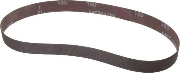 Norton - 1" Wide x 30" OAL, 180 Grit, Aluminum Oxide Abrasive Belt - Aluminum Oxide, Very Fine, Coated, Series R228 - Eagle Tool & Supply