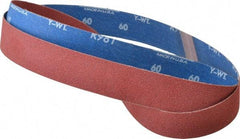 Norton - 1-1/2" Wide x 60" OAL, 60 Grit, Ceramic Abrasive Belt - Ceramic, Medium, Coated, Y Weighted Cloth Backing, Series R981 - Eagle Tool & Supply