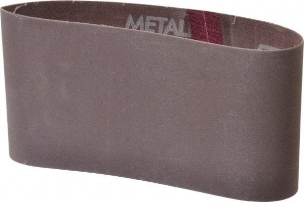 Norton - 3-1/2" Wide x 15-1/2" OAL, 220 Grit, Aluminum Oxide Abrasive Belt - Aluminum Oxide, Very Fine, Coated, Series R228 - Eagle Tool & Supply