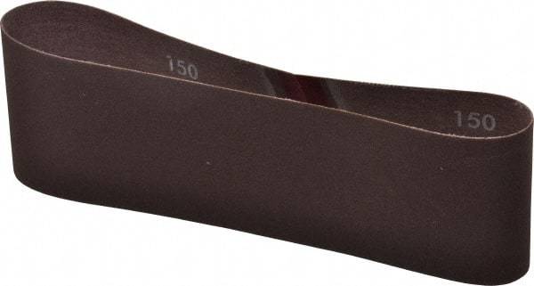 Norton - 3" Wide x 21" OAL, 150 Grit, Aluminum Oxide Abrasive Belt - Aluminum Oxide, Very Fine, Coated, Series R228 - Eagle Tool & Supply