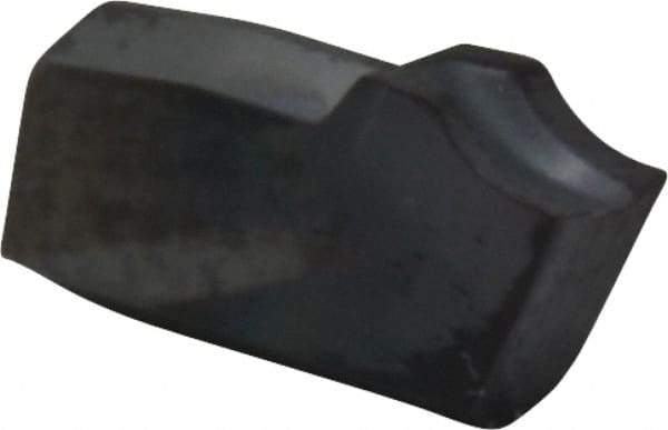 Kennametal - A2040 CF KC5025 Grade, 0.1575" Cutting Width, Carbide Cutoff Insert - 0° Neutral Lead Angle, 0.0079" Cnr Rad, TiAlN Coated - Eagle Tool & Supply