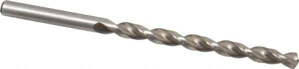 Chicago-Latrobe - #7 135° High Speed Steel Jobber Drill - Bright Finish, Right Hand Cut, Parabolic Flute, Straight Shank, 3-5/8" OAL, Notched Point - Eagle Tool & Supply