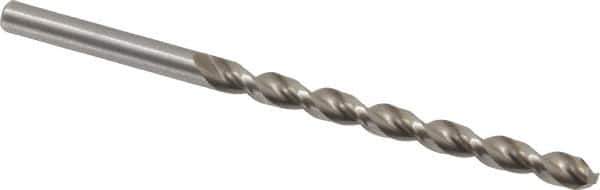 Chicago-Latrobe - #10 135° High Speed Steel Jobber Drill - Bright Finish, Right Hand Cut, Parabolic Flute, Straight Shank, 3-5/8" OAL, Notched Point - Eagle Tool & Supply