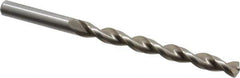 Chicago-Latrobe - Letter K 135° High Speed Steel Jobber Drill - Bright Finish, Right Hand Cut, Parabolic Flute, Straight Shank, 4-1/4" OAL, Notched Point - Eagle Tool & Supply
