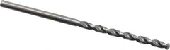 Chicago-Latrobe - 3/32" 135° High Speed Steel Jobber Drill - TiCN Finish, Right Hand Cut, Parabolic Flute, Straight Shank, 2-1/4" OAL, Notched Point - Eagle Tool & Supply