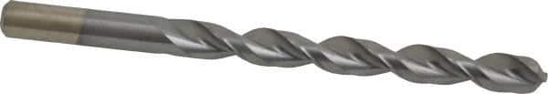 Chicago-Latrobe - 11/32" 135° High Speed Steel Jobber Drill - TiCN Finish, Right Hand Cut, Parabolic Flute, Straight Shank, 4-3/4" OAL, Notched Point - Eagle Tool & Supply