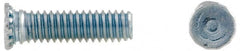 Electro Hardware - 4-40 Thread, 1/2" OAL, 0.04" Min Panel Thickness, Steel Captive Stud - Eagle Tool & Supply