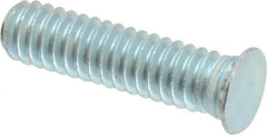 Electro Hardware - 1/4-20 Thread, 1" OAL, 0.062" Min Panel Thickness, Steel Captive Stud - Eagle Tool & Supply