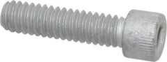 Armor Coat - 1/4-20 UNC Hex Socket Drive, Socket Cap Screw - Alloy Steel, Armor Coat Finish, Fully Threaded, 1" Length Under Head - Eagle Tool & Supply