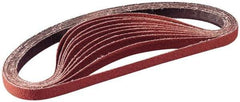 3M - 4" Wide x 132" OAL, 80 Grit, Ceramic Abrasive Belt - Ceramic, Medium, Coated, X Weighted Cloth Backing, Series 747D - Eagle Tool & Supply