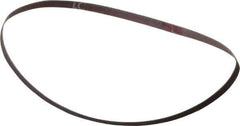 Norton - 1/4" Wide x 18" OAL, 120 Grit, Aluminum Oxide Abrasive Belt - Aluminum Oxide, Fine, Coated, Series R228 - Eagle Tool & Supply