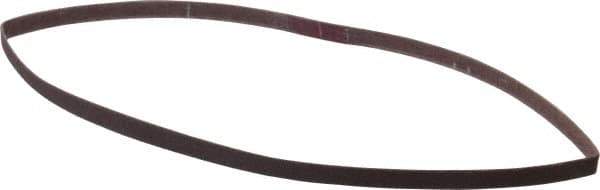 Norton - 1/4" Wide x 18" OAL, 180 Grit, Aluminum Oxide Abrasive Belt - Aluminum Oxide, Very Fine, Coated, Series R228 - Eagle Tool & Supply