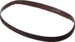 Norton - 1/2" Wide x 18" OAL, 180 Grit, Aluminum Oxide Abrasive Belt - Aluminum Oxide, Very Fine, Coated, Series R228 - Eagle Tool & Supply