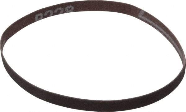 Norton - 3/8" Wide x 13" OAL, 240 Grit, Aluminum Oxide Abrasive Belt - Aluminum Oxide, Very Fine, Coated, Series R228 - Eagle Tool & Supply