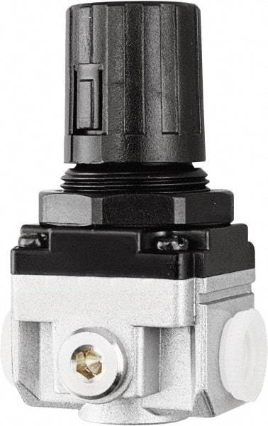 PRO-SOURCE - 1 NPT Port, 210 CFM, Heavy-Duty Regulator - 7 to 145 psi Range, 220 Max psi Supply Pressure, 1/4" Gauge Port Thread, 3.54" Wide x 6.97" High - Eagle Tool & Supply