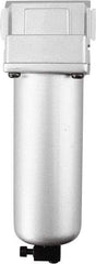 PRO-SOURCE - 3/4" Port, 10.43" High x 3.54" Wide, Heavy-Duty FRL Filter with Aluminum Bowl & Manual Drain - 175 SCFM, 290 Max psi, 140°F Max, Modular Connection, 5.6 oz Bowl Capacity - Eagle Tool & Supply