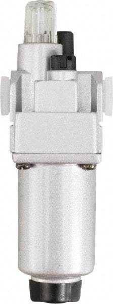 PRO-SOURCE - 1" NPT, 290 Max psi Heavy Duty Modular Lubricator - Aluminum Bowl, Aluminum Die Cast Body, 318 CFM, 140°F Max Temp, 3.54" Wide x 11.00" High - Eagle Tool & Supply