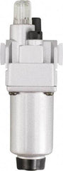PRO-SOURCE - 1" NPT, 290 Max psi Heavy Duty Modular Lubricator - Aluminum Bowl, Aluminum Die Cast Body, 318 CFM, 140°F Max Temp, 3.54" Wide x 11.00" High - Eagle Tool & Supply