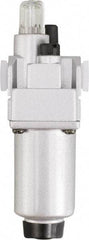 PRO-SOURCE - 3/8" NPT, 290 Max psi Intermediate Modular Lubricator - Aluminum Bowl, Aluminum Die Cast Body, 106 CFM, 140°F Max Temp, 2.16" Wide x 8.07" High - Eagle Tool & Supply