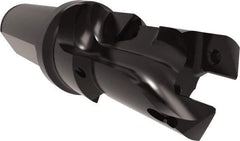 Allied Machine and Engineering - 22 to 24mm Diam, Straight Shank, 25.4mm Body Shank Diam, Combo Chamfer and Countersink Drill - TCMT 110204 Insert, 117.87mm OAL - Eagle Tool & Supply
