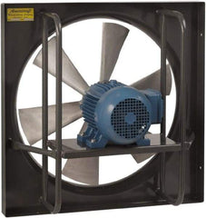 Americraft - 60" Blade, Direct Drive, 7-1/2 hp, 47,000 CFM, Explosion Proof Exhaust Fan - 66-1/2" Opening Height x 66-1/2" Opening Width, 22/11 Amp, 230/460 Volt, 1 Speed, Three Phase - Eagle Tool & Supply