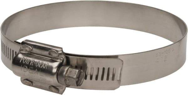 IDEAL TRIDON - SAE Size 412, 3-1/4 to 4-1/8" Diam, Stainless Steel High Torque Worm Drive Clamp - 5/8" Wide, Material Grade 304, Series 60 - Eagle Tool & Supply