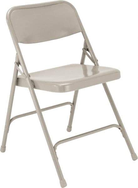 NPS - 18-1/4" Wide x 20-1/4" Deep x 29-1/2" High, Steel Standard Folding Chair - Gray - Eagle Tool & Supply