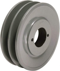 TB Wood's - 2 Groove, 1/2 to 1-1/2 Bore Diam, 4-3/4" Outside Diam, QD Bushed V Belt Sheave - 4.0 A Diam Belt Pitch - Eagle Tool & Supply