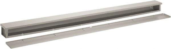 nVent Hoffman - 6" High x 6" Wide x 36" Long, Solid Wall Wire Duct - Gray, Slip-on Cover, Steel - Eagle Tool & Supply